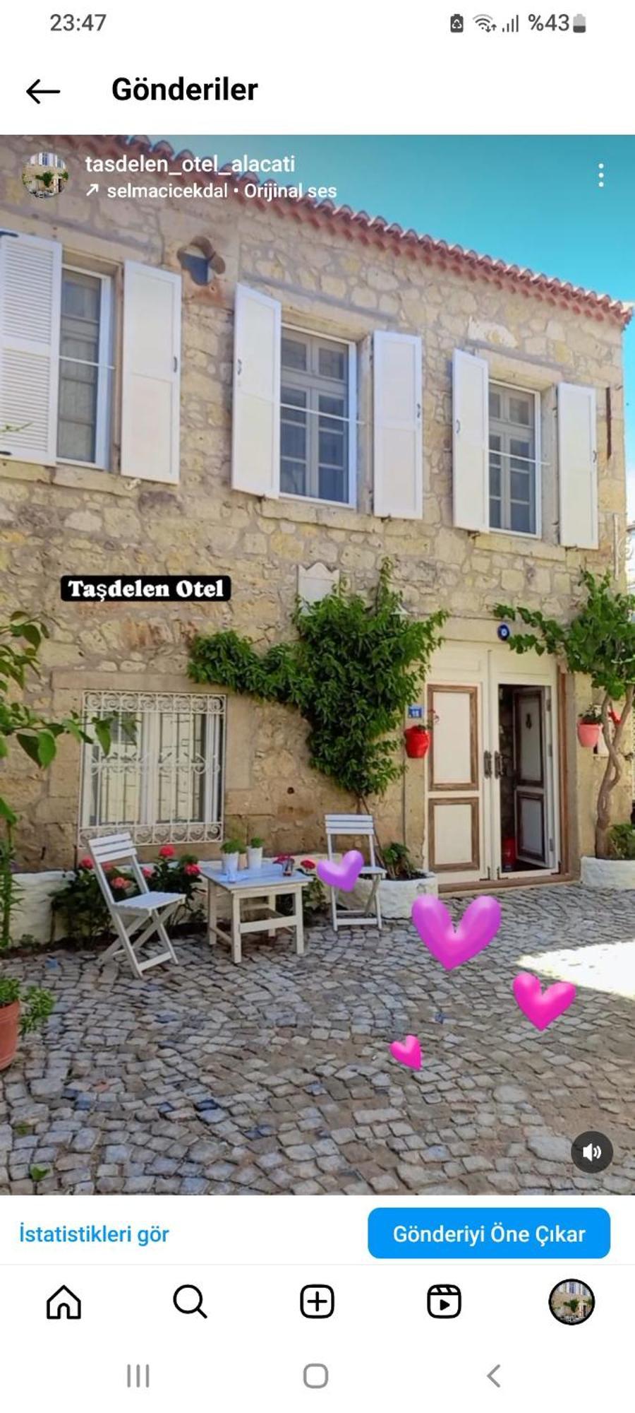 Tasdelen Hotel Алачати Экстерьер фото